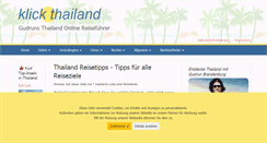 Desktop Screenshot of klick-thailand.de
